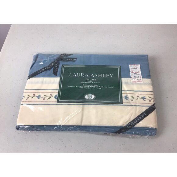 Laura Ashley Twin Flat Bed Sheet NEW - Picture 1 of 6